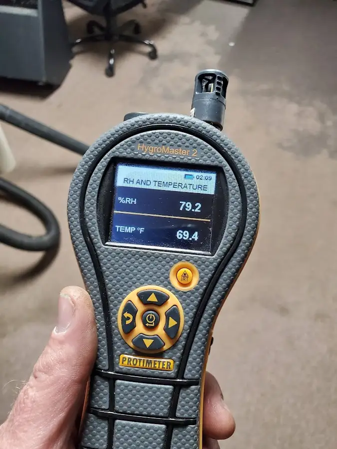 Moisture meter humidity assessment for Fire & Smoke Damage Restoration in Locust